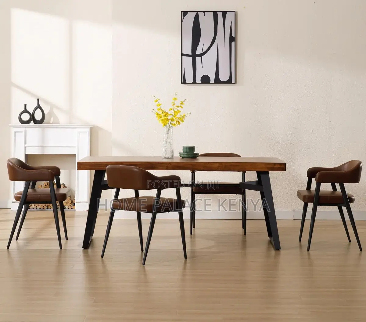 Leather Chair: Modern Open Barrel Leather Chair