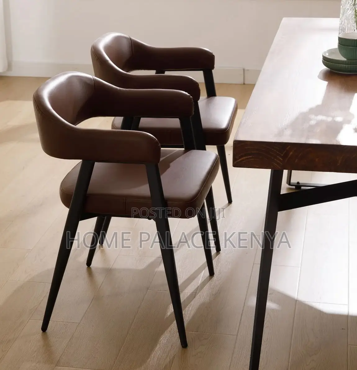 Leather Chair: Modern Open Barrel Leather Chair