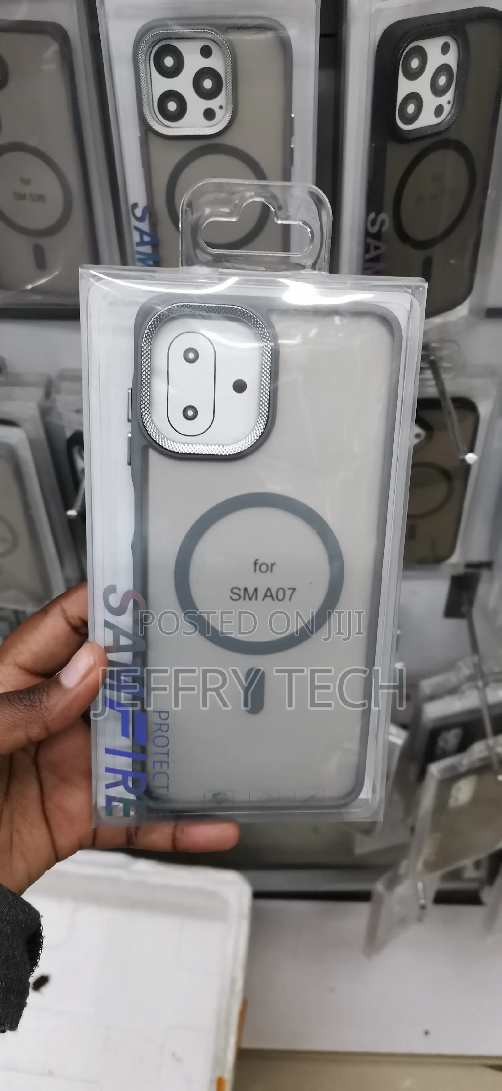 SGalaxy A07 MagSafe-style Smoke Gray Back Panel Cover