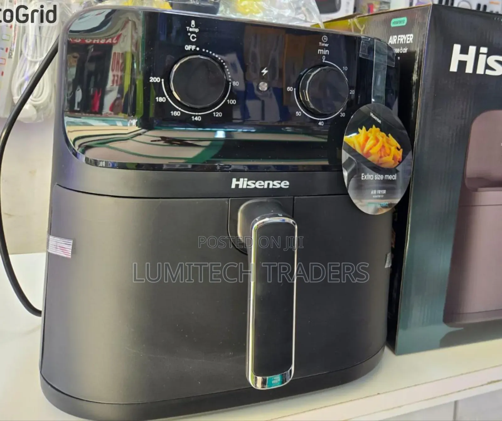 Air Fryer Hisense Single Basket With Knobs 8Litres