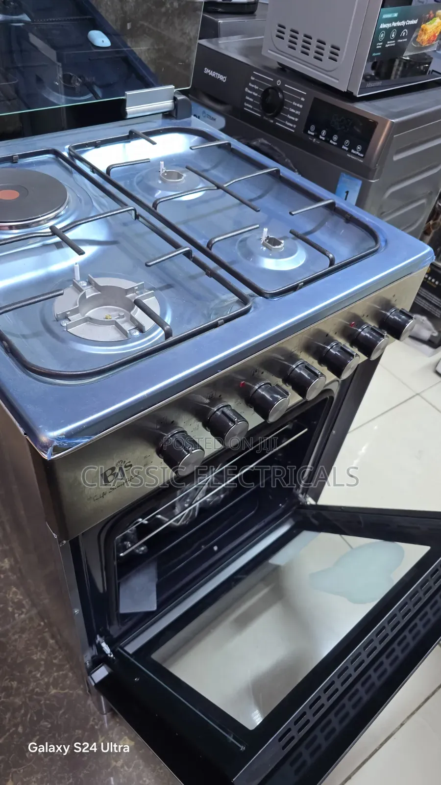3+1 BJS Standing Cooker With Electric Oven Size 60*60