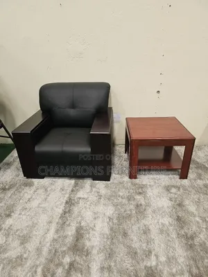 Single Seater Office Sofa +Coffee Table
