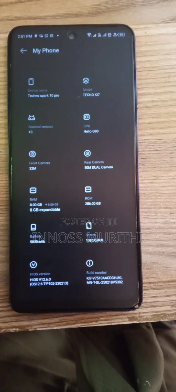 Tecno Spark 10 Pro 256 GB Black