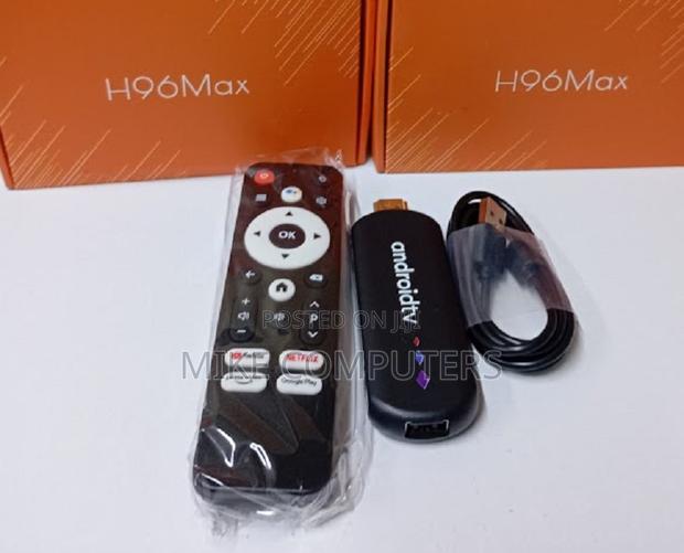 H96 Android TV Stick Black With Active Netflix - thumbnail 2