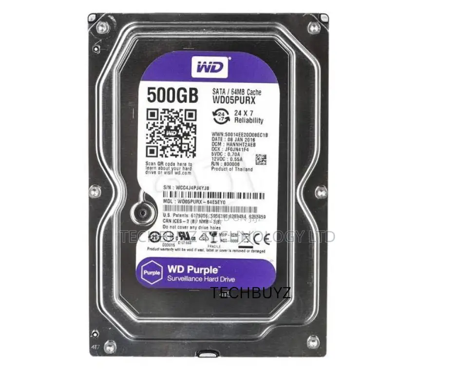 Wd Purple Surveillance 500gb HDD