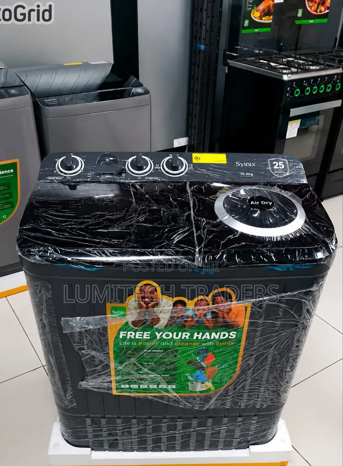 Syinix 10kg Top Load Twin Tub Wash Spin Washing Machine