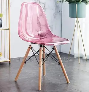 Dining Chair: Fiber Wood Armless Restaurant Chair