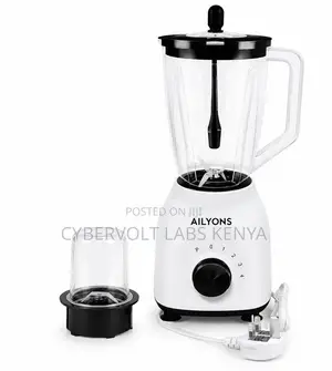 AILYONS 2-in-1 Blender With Grinder,1.5L Jar, 4 Speed Control Pulse