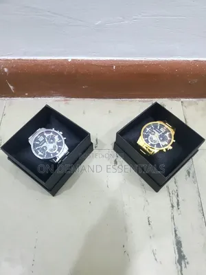 Geneva Men Wrist Watch Available in Silver N Gold