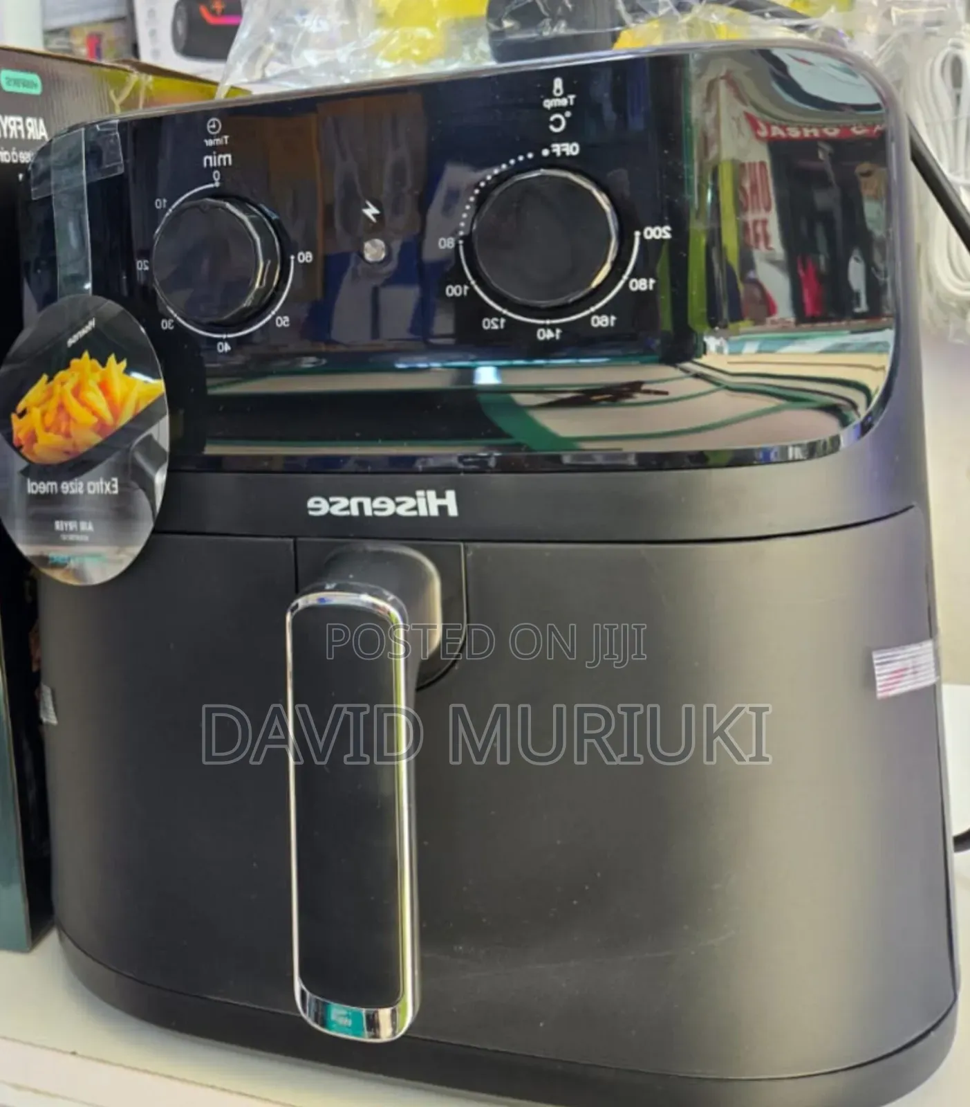 Air Fryer Hisense Single Basket With Knobs 8L