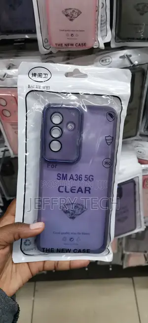 SG A36 5G Purple Translucent Diamond-Pattern Phone Case