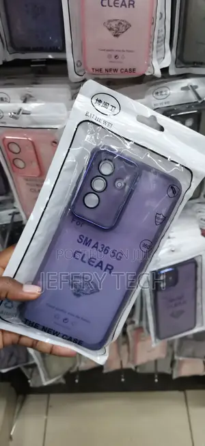 SG A36 5G Purple Translucent Diamond-Pattern Phone Case