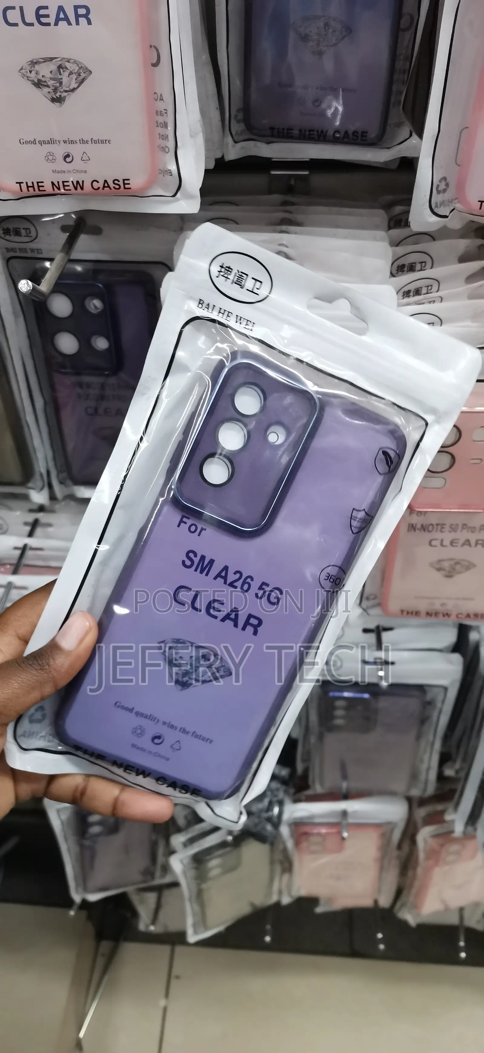 Samsung Galaxy A26 5G Translucent Purple Phone Case From Bai He WeI