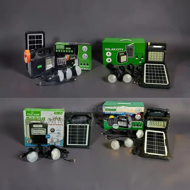 Cost-Effective Portable Home Solar Lighting System Kits With Led Bulbs