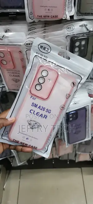 Samsung Galaxy A26 5G Clear Pink Electroplated Phone Case