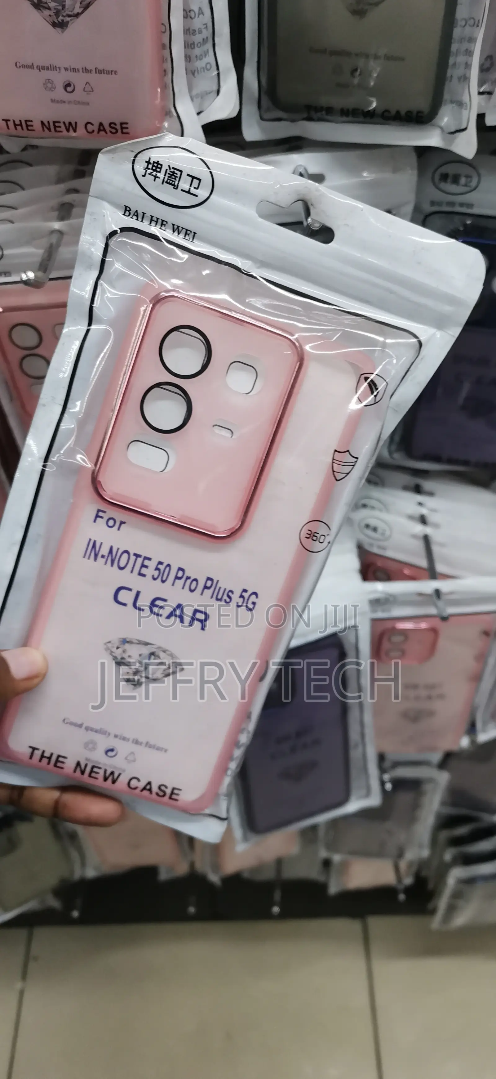 Infinix Note 50 Pro Plus Pink-Tinted, Semi-Transparent COVER