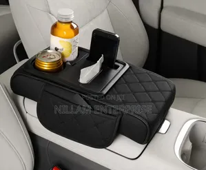 Multi-Compartment Car Console Armrest Storage Organizer*