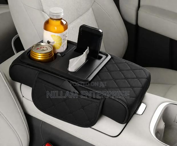 Multi-Compartment Car Console Armrest Storage Organizer* - main view