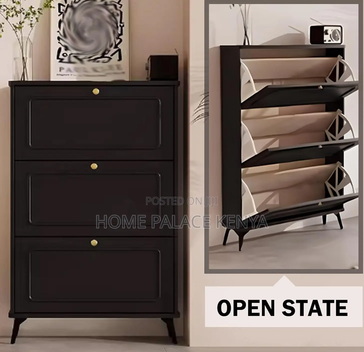 Shoe Cabinet: Entry Floor Dumping Storage Shoe Cabinet