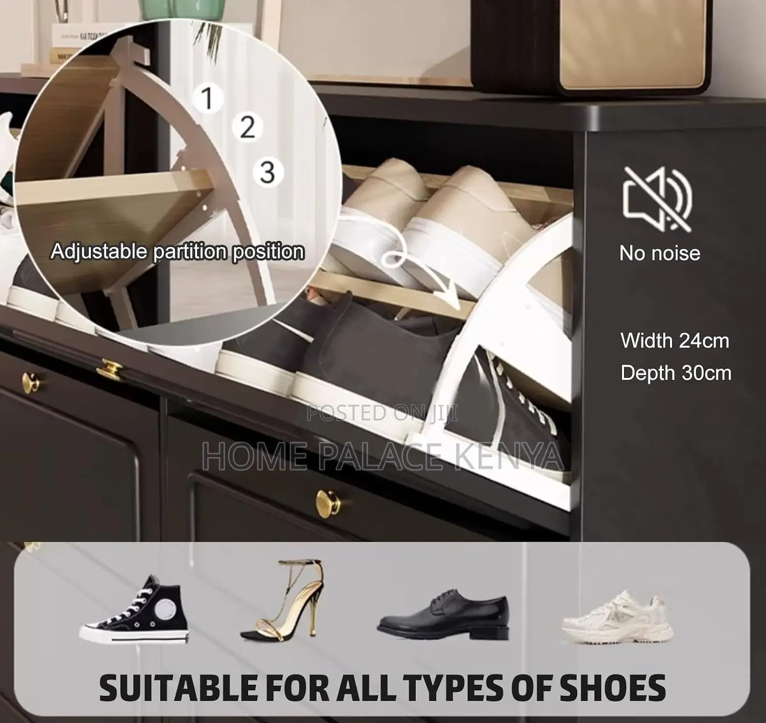 Shoe Cabinet: Entry Floor Dumping Storage Shoe Cabinet