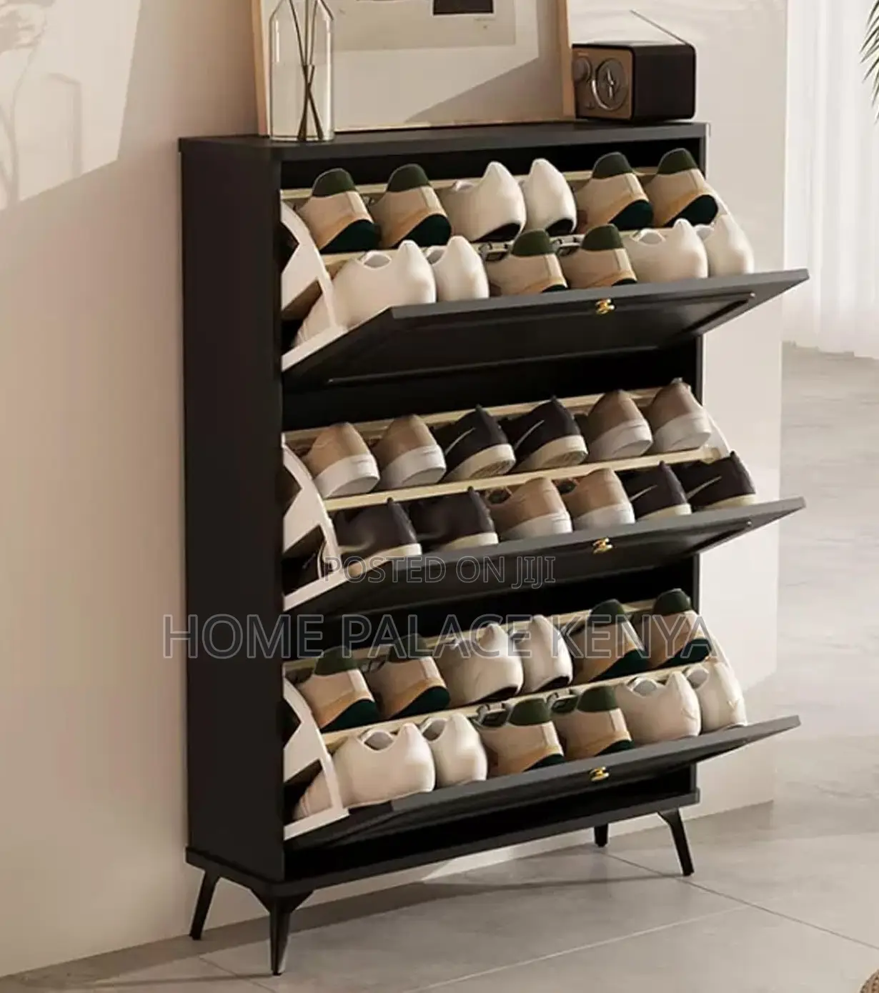 Shoe Cabinet: Entry Floor Dumping Storage Shoe Cabinet