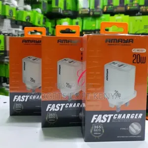 Amaya MU201 *20W Dual Ports P.E2.0 PD3.0 QC3.0* Fast Charger