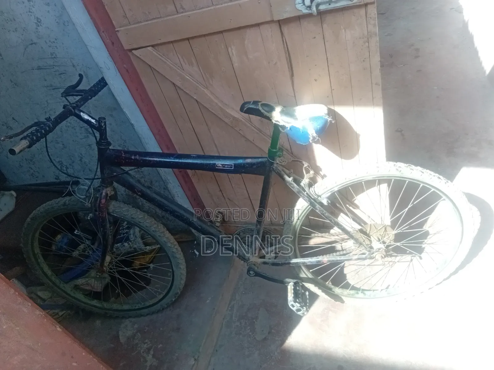 Black and Green Bicycle