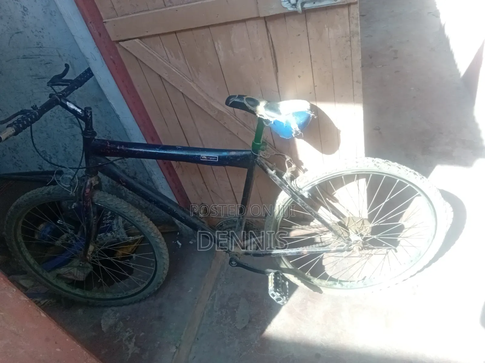Black and Green Bicycle