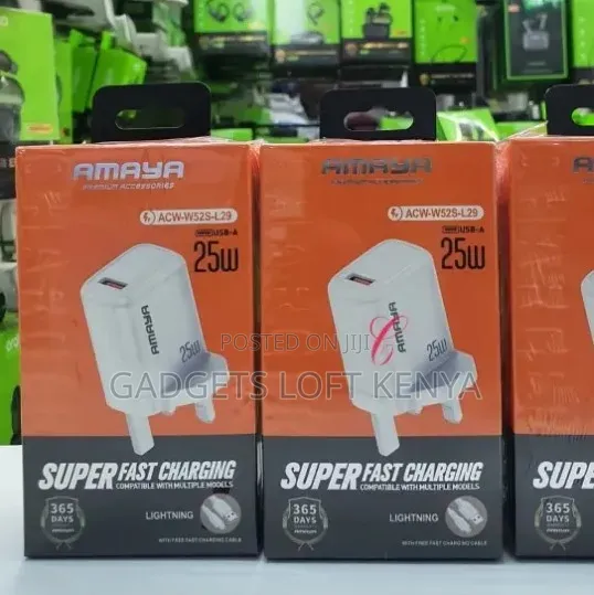 Amaya ACW-W52S-L29 *25W iPhone* Super Fast Charger