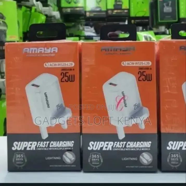 Amaya ACW-W52S-L29 *25W iPhone* Super Fast Charger