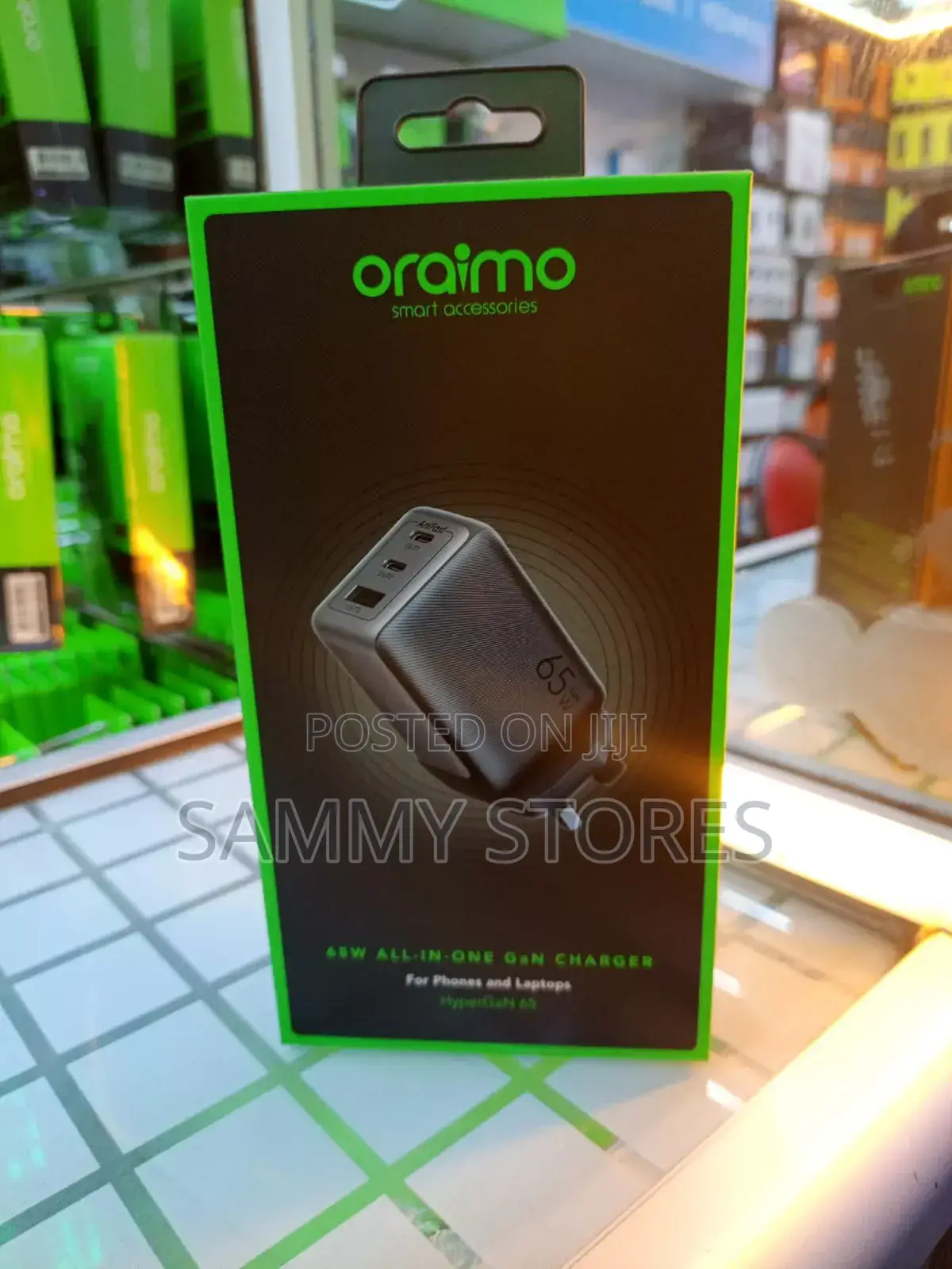 Oraimo Hyper 65W GaN Fast Charger 4-in-1 USB-C USB-A Wall Charger