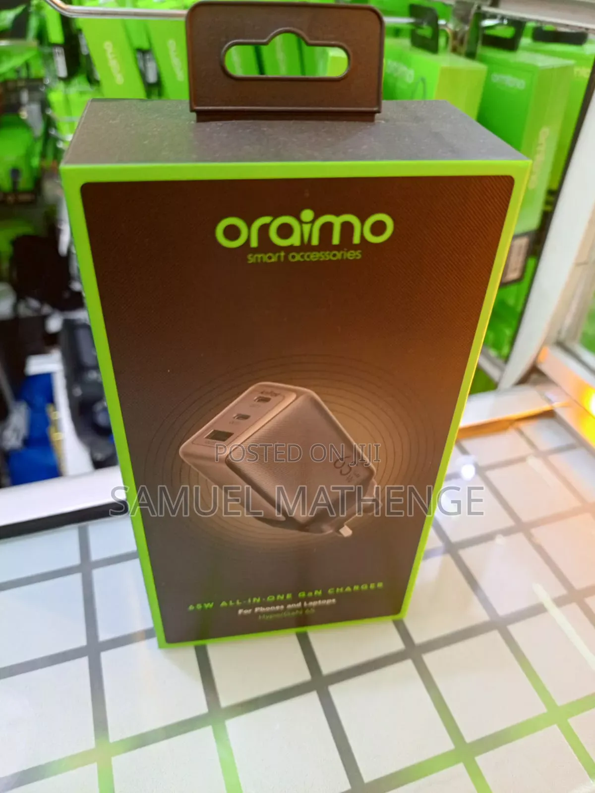 Oraimo Hyper 65W GaN Fast Charger 4-in-1 USB-C USB-A Wall Charger