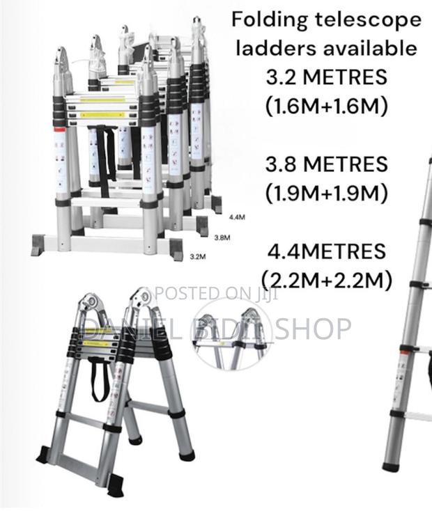 Double Sided Telescopic Ladders 2.5m+2.5m