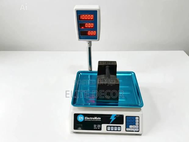 ElectroMate 40kg Digital Computing Weighing Scale
With Arm - main view