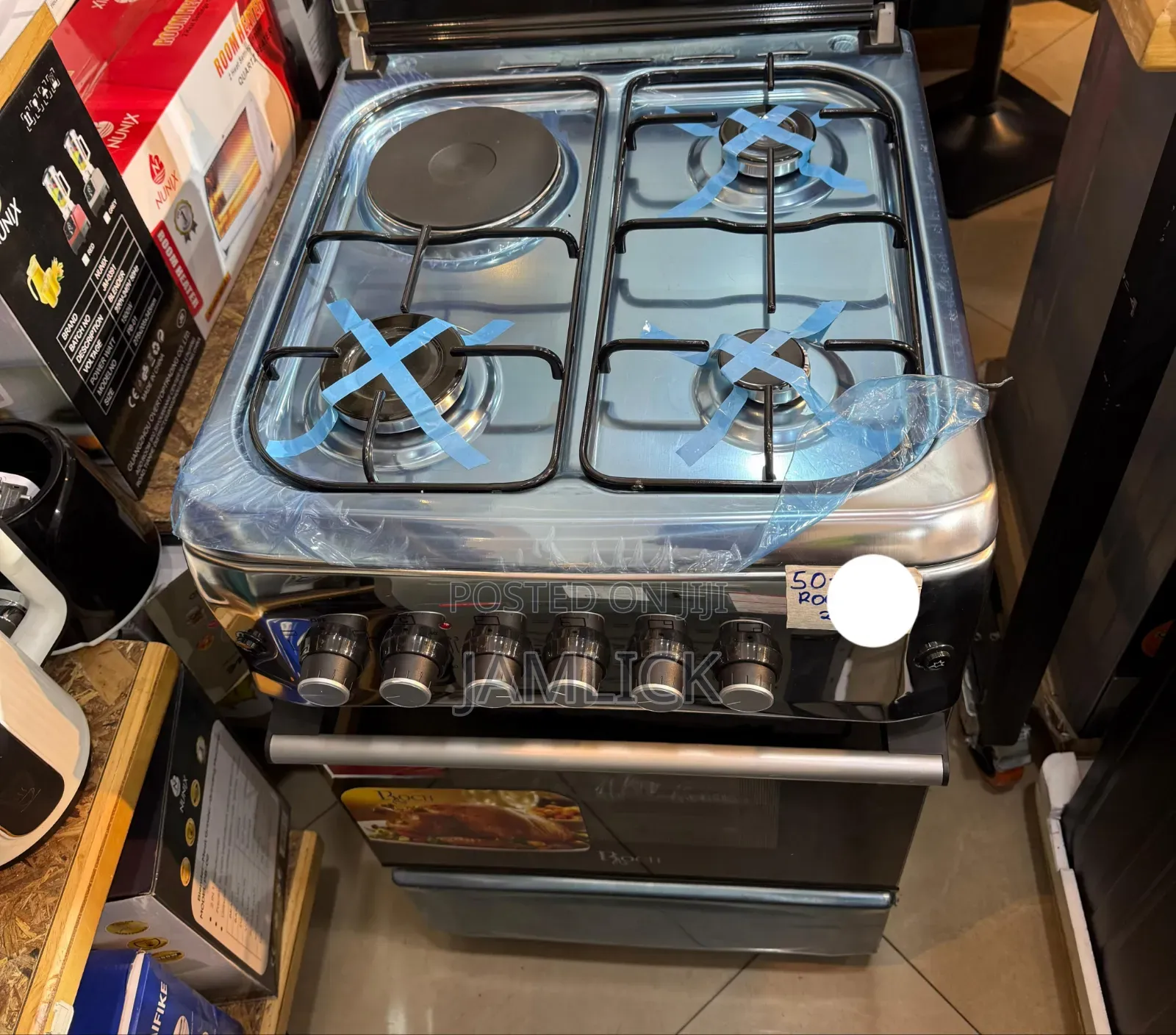 Roch 3+1 Standing Cooker With Electric Oven - AB