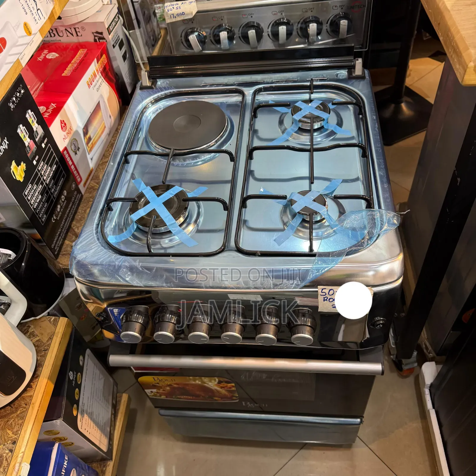 Roch 3+1 Standing Cooker With Electric Oven - AB