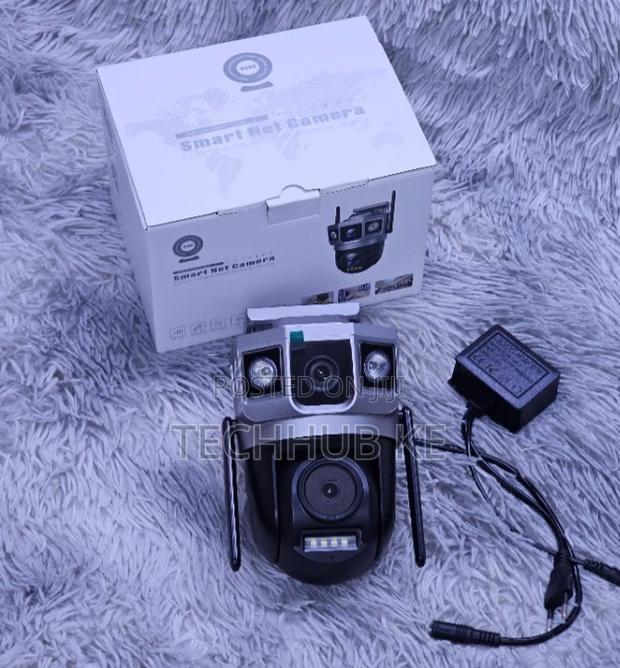 4G Dual Lens PTZ CCTV Camera With Motion Detection WITH SIMCard SLOT