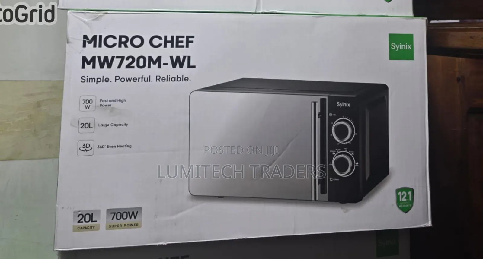Syinix Manual Microwave 20ltrs
700w