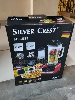SilverCrest 4500W Heavy Duty Blender Grinder 2-in-1 2L Jug