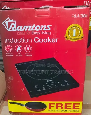 Ramtons Portable Single Induction Cooker – Complete Cooking Set