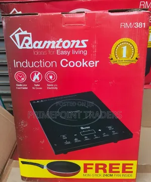 Ramtons Portable Single Induction Cooker – Complete Cooking Set
