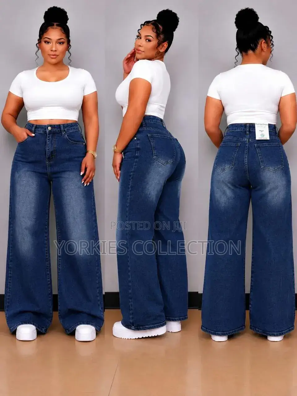 *Wide Leg Jeans 
Size 27 - 36
 at 2500