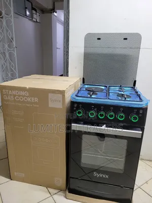 Syinix 50 by 55 3g+1e Standing Cooker With Electric Oven
