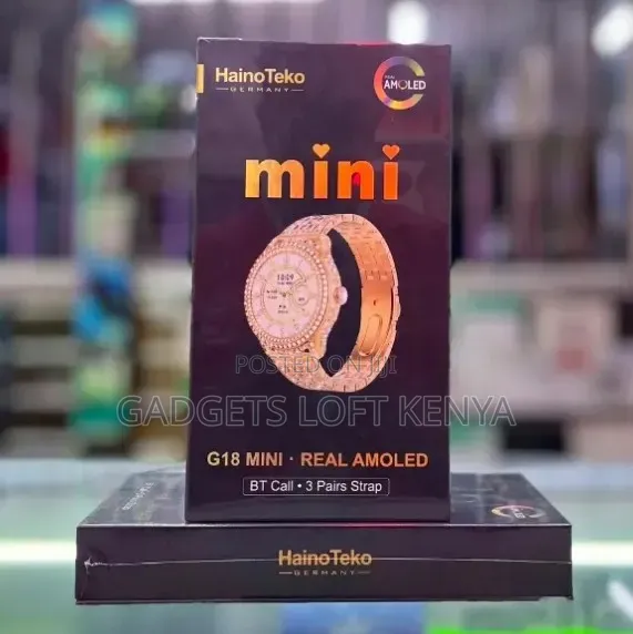 Hainoteko G18 Mini Smartwatch Set for Ladies