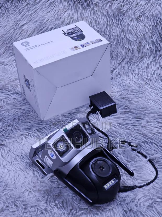 Dual Lens PTZ Camera Outdoor Wireless CCTV Camera With Human Detection