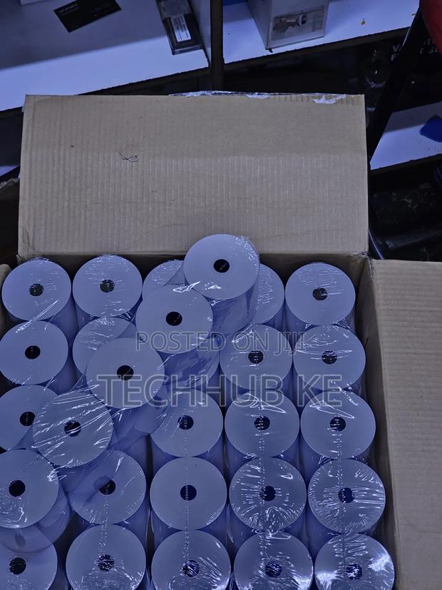 Receipt Paper Roll 80mm X 80mm 50rolls Pure White - main view