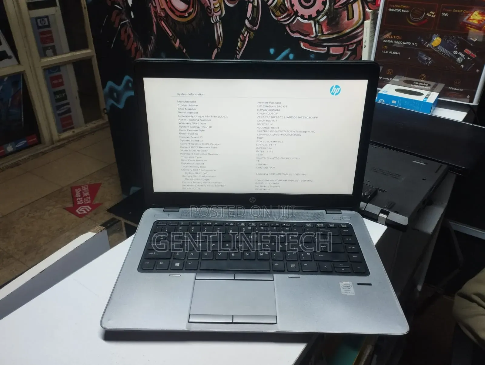 Laptop HP EliteBook 840 G1 8GB Intel Core i5 HDD 500GB