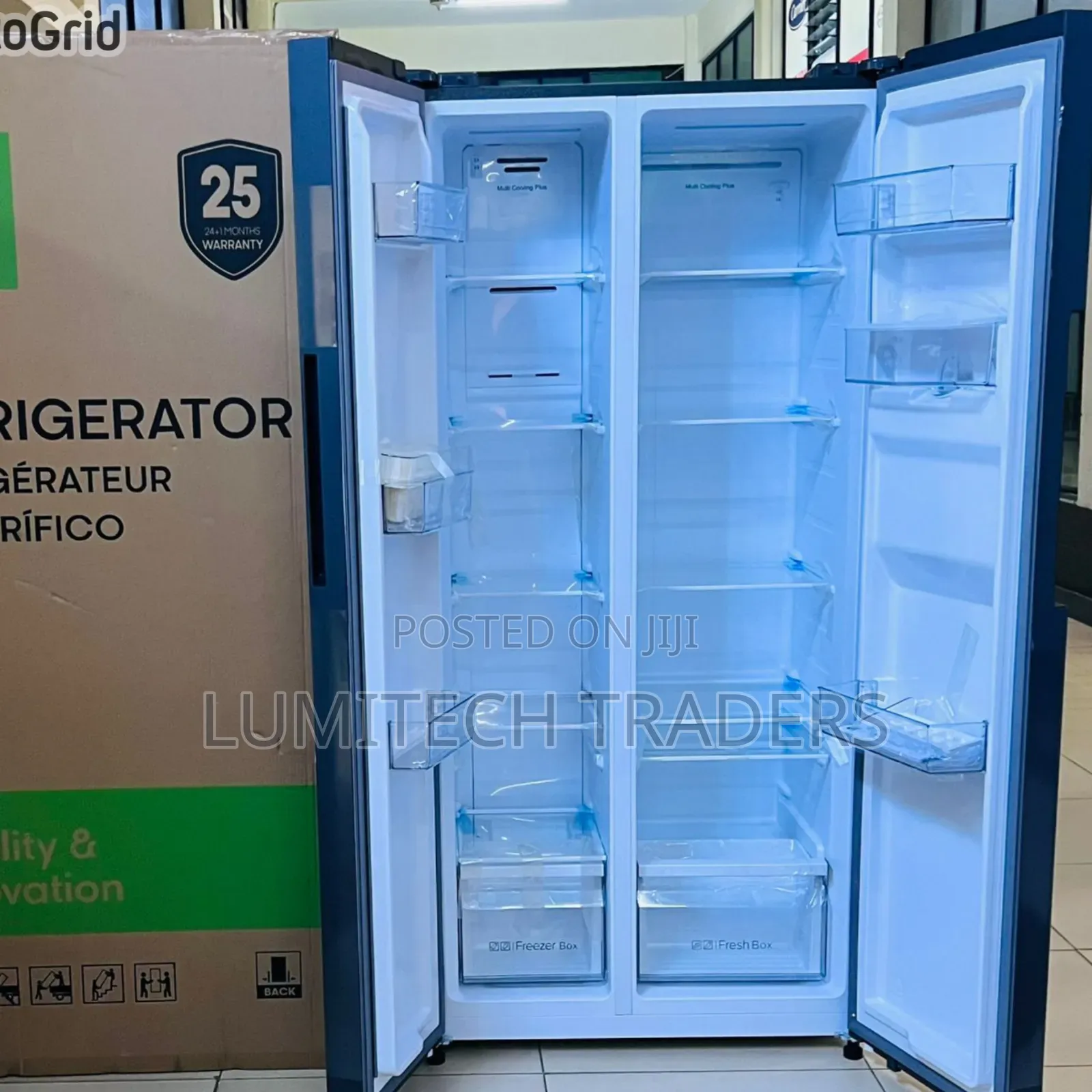 Syinix 460Ltrs Side by Side Refrigerator With Water Dispenser