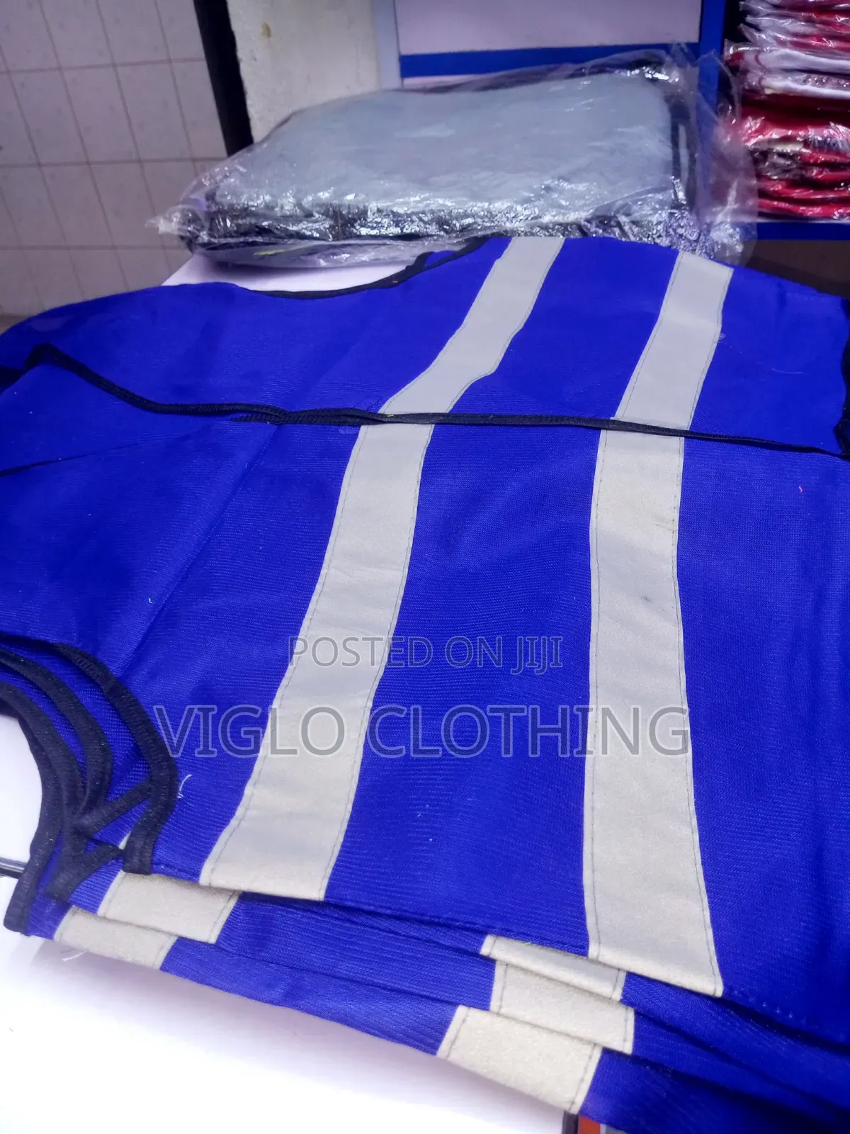 Blue Reflector Jackets Available in Wholesale and Single Orders