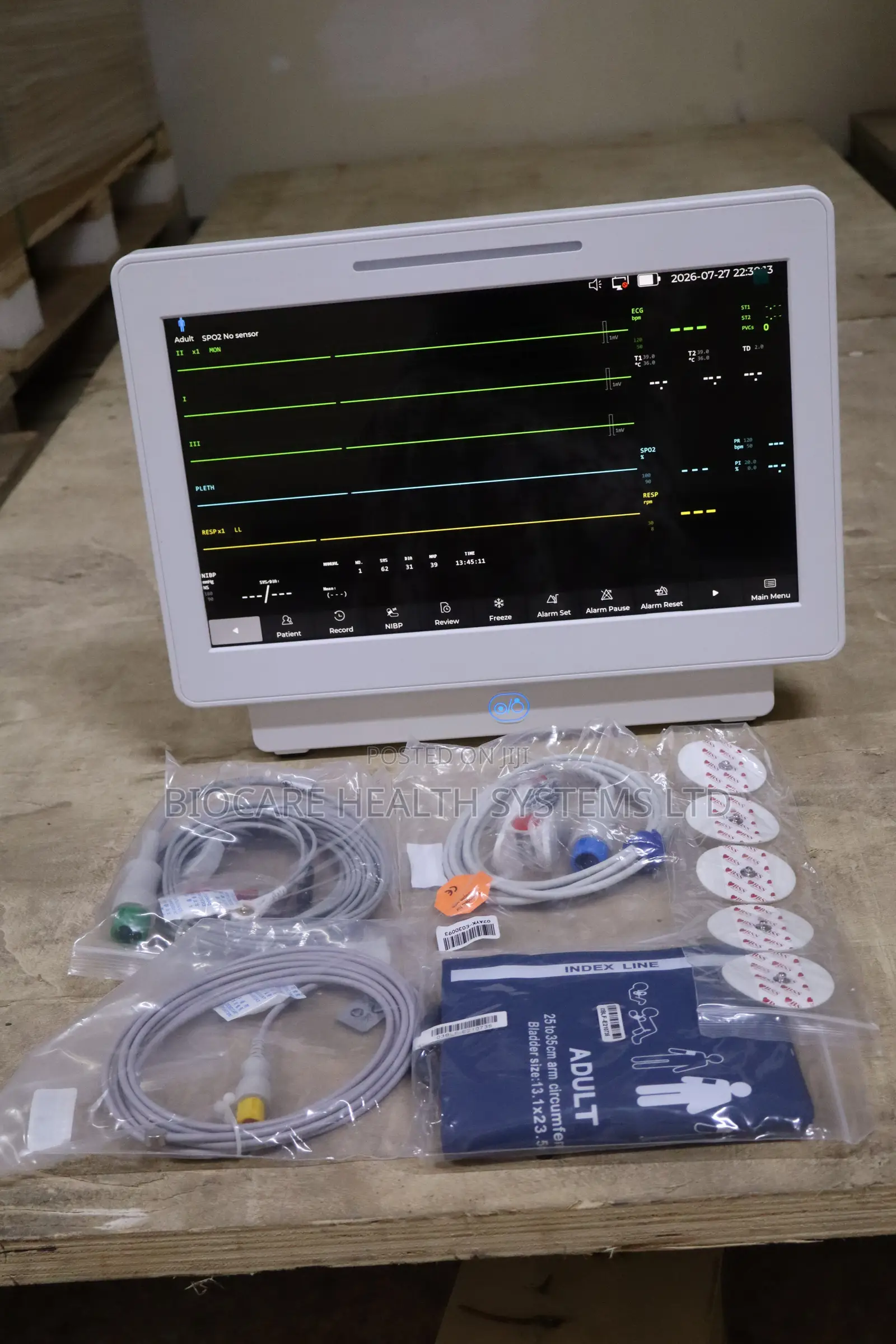 7 - Parameter Touch Screen Patient Monitor